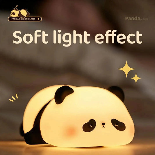 Premium Rechargeable Silicone LED Night Light: Adorable Animal Shaped Illumination for Children's Rooms - Timer, Decor, Ideal Gift - Home Fads 