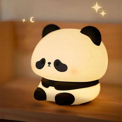 Premium Rechargeable Silicone LED Night Light: Adorable Animal Shaped Illumination for Children's Rooms - Timer, Decor, Ideal Gift - Home Fads 