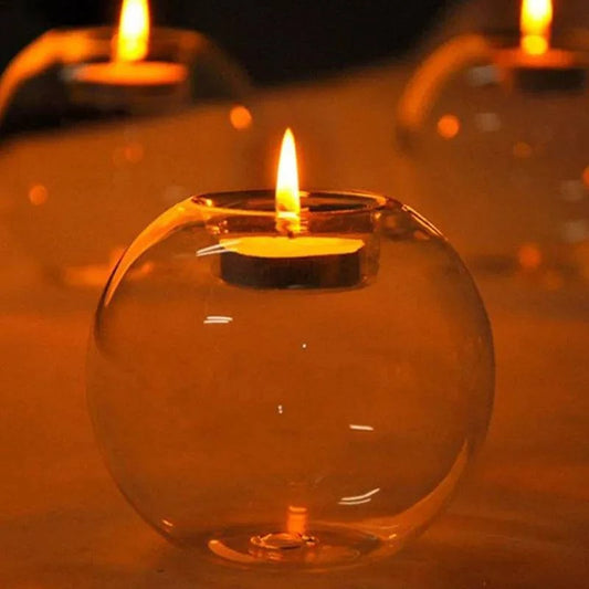 Refined Glass Candle Holder: Elevating Festive Decor for Home, Wedding Receptions, Parties, and Banquets - Home Fads 