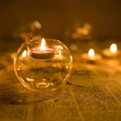Refined Glass Candle Holder: Elevating Festive Decor for Home, Wedding Receptions, Parties, and Banquets - Home Fads 