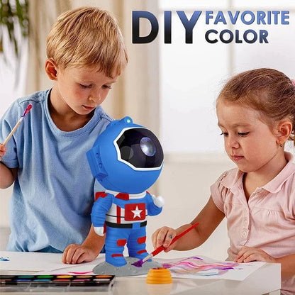 Remote Control Astronaut Galaxy Star Projector Night Light – Customizable and Color-Your-Own Design for Kids' Bedrooms - Home Fads 
