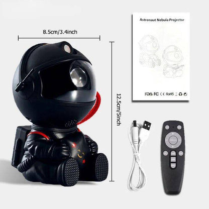 Remote Control Astronaut Galaxy Star Projector Night Light – Customizable and Color-Your-Own Design for Kids' Bedrooms - Home Fads 