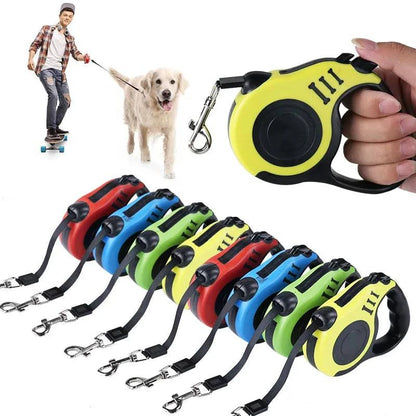 Retractable Dog Leash - Automatic Flexible Traction Rope for Small, Medium, and Large Dogs - Home Fads 