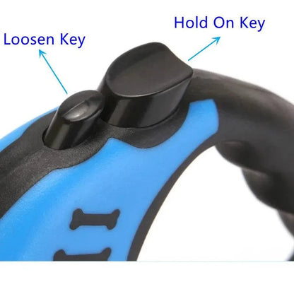 Retractable Dog Leash - Automatic Flexible Traction Rope for Small, Medium, and Large Dogs - Home Fads 