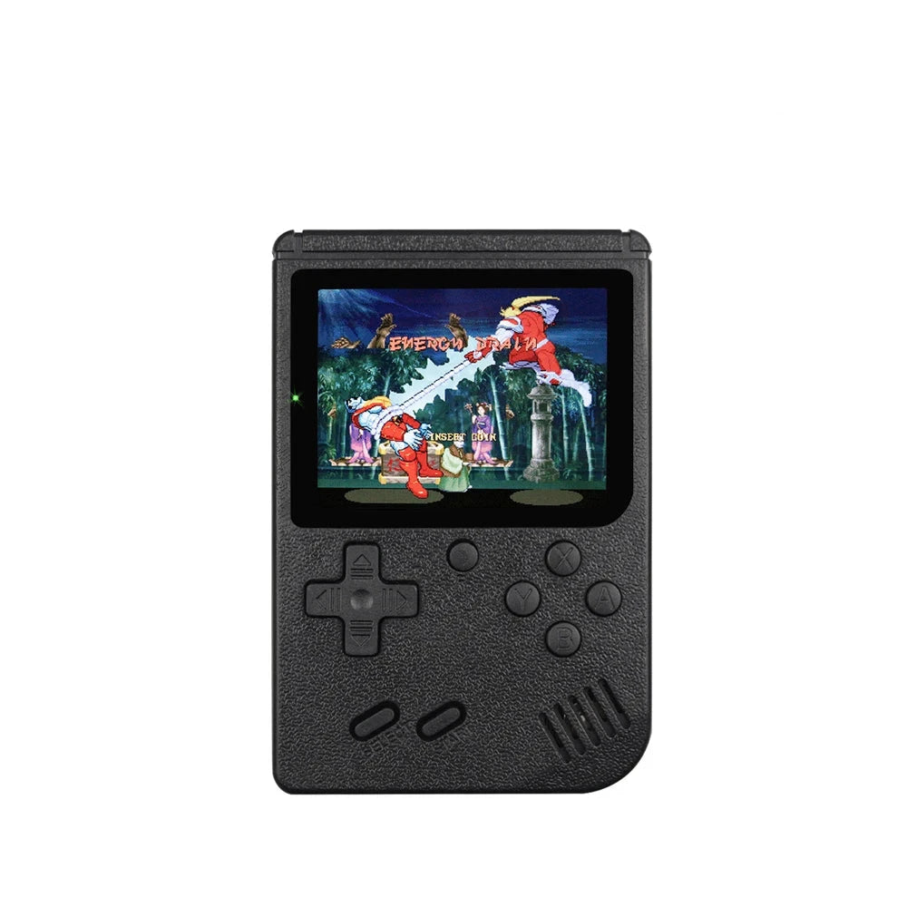 Retro Handheld Game Console – 8-Bit 3.0" & 2.6" Color LCD, One-Player & Two-Player Options, 500 Built-In Games, TV Compatibility - Home Fads 