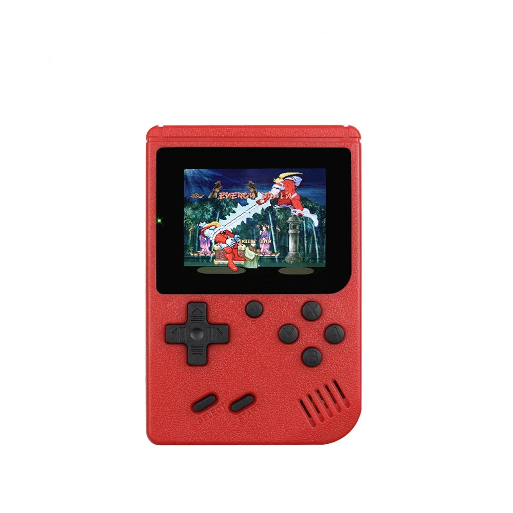 Retro Handheld Game Console – 8-Bit 3.0" & 2.6" Color LCD, One-Player & Two-Player Options, 500 Built-In Games, TV Compatibility - Home Fads 