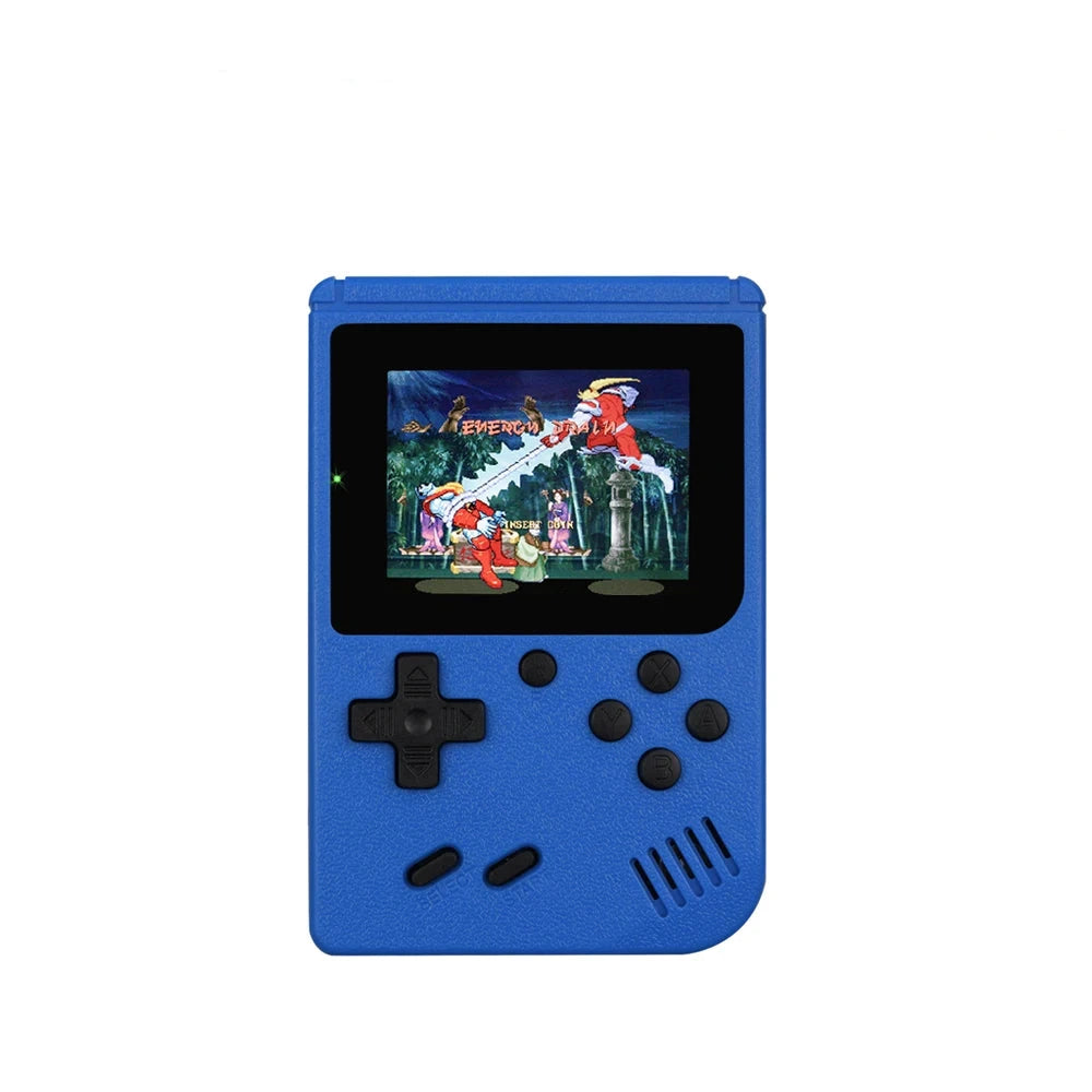 Retro Handheld Game Console – 8-Bit 3.0" & 2.6" Color LCD, One-Player & Two-Player Options, 500 Built-In Games, TV Compatibility - Home Fads 