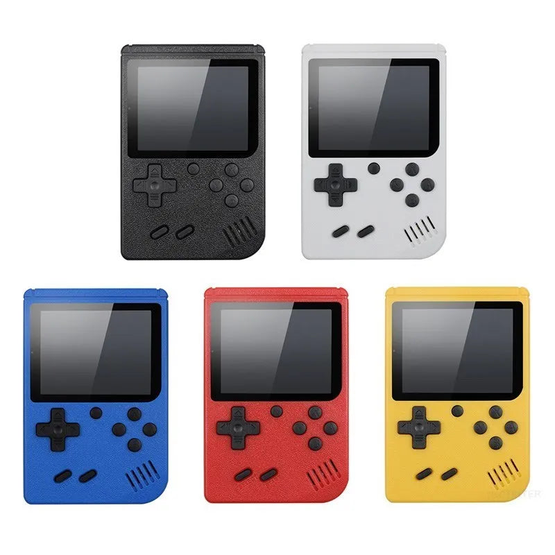 Retro Handheld Game Console – 8-Bit 3.0" & 2.6" Color LCD, One-Player & Two-Player Options, 500 Built-In Games, TV Compatibility - Home Fads 