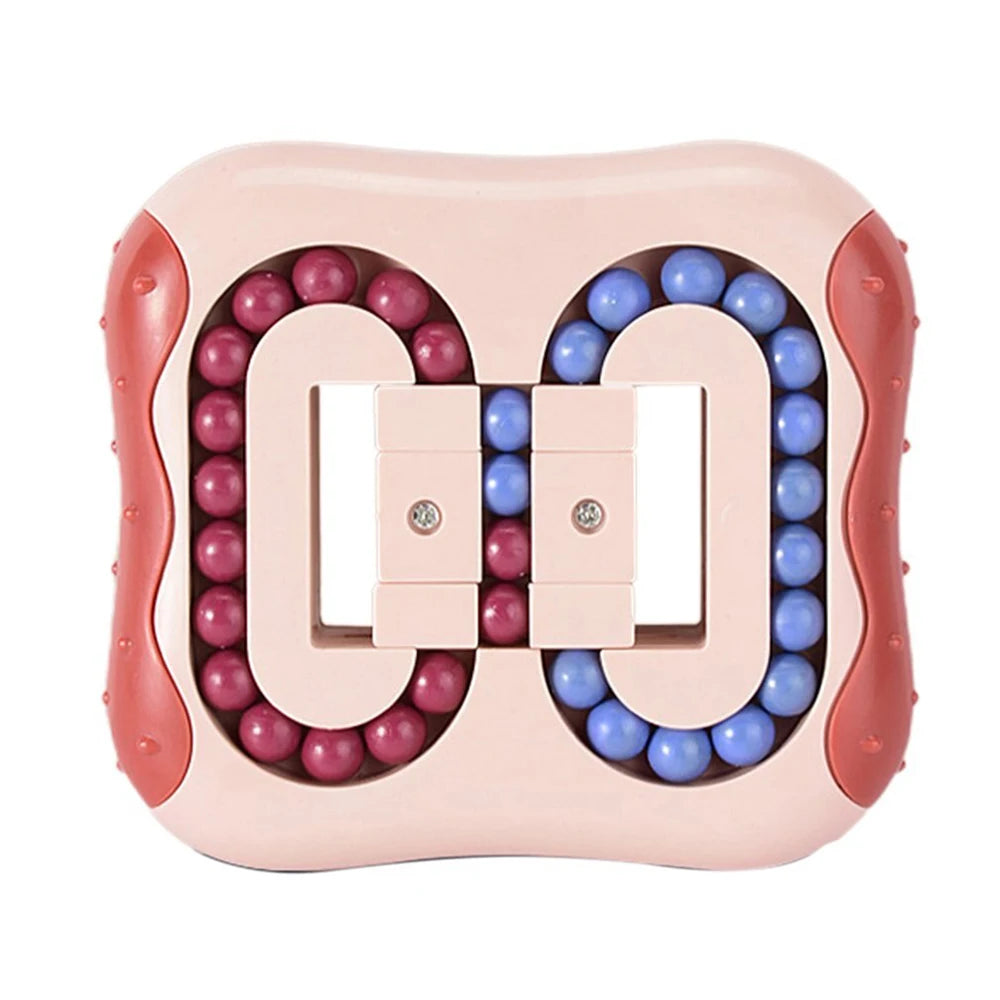 Rotating Magic Bean Cube Square Rotate Slide Puzzle Bead Fidget Toy Brain Teaser Stress Relief Educational Game for Kid Adult - Home Fads 