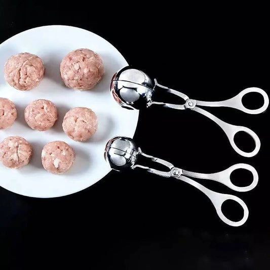 Stainless Steel Meatball Maker Clip - Versatile Kitchen Utensil for Crafting Perfect Meat, Fish, Rice Balls, and Cookies - Home Fads