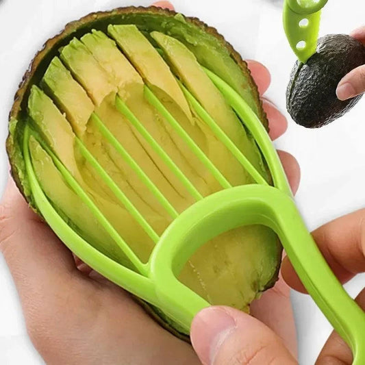 Multi-Function Avocado Cutter, Corer and Fruit Slicer - Kitchen Tool for Shea Coring, Butter Slicing, and More - Home Fads