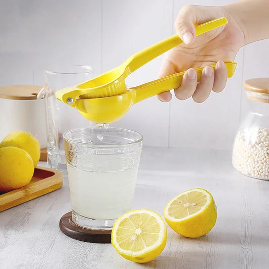 Aluminum Alloy Manual Lemon and Orange Juicer – Portable Hand-Press Squeezer for Fresh Juice, Eco-Friendly Kitchen Tool