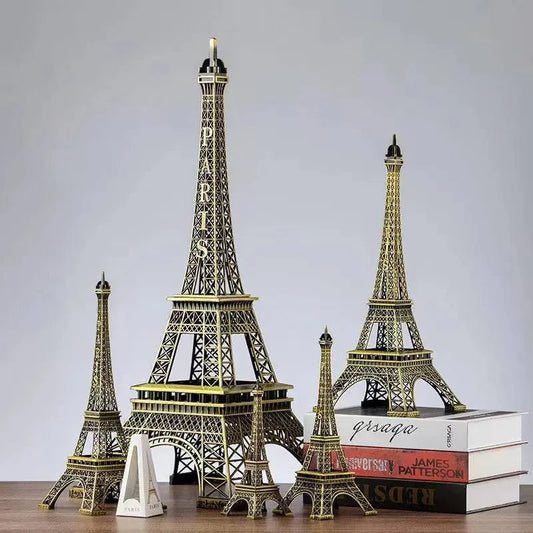 Elegant Paris Eiffel Tower Metal Statue - Vintage Model Figurine for Home Décor and Souvenirs - Home Fads