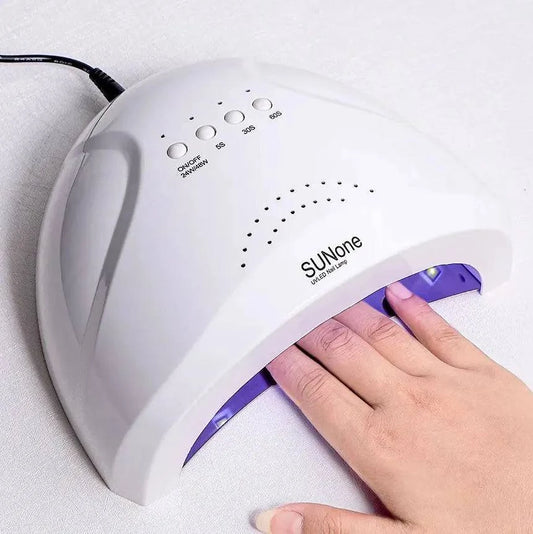 Professional UV LED Nail Lamp Dryer - 48W, 30 Lamp Beads, Gel Polish Curing, Nail Art Equipment - Home Fads