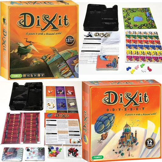 Dixit Original & Dixit Odyssey – English Editions of the Creative Storytelling Card Games for Families and Groups