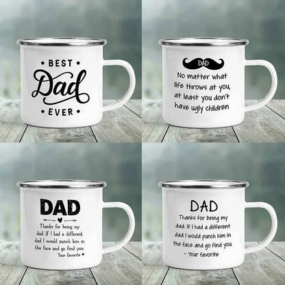 Premium Enamel Coffee Mug with Humorous Design - Perfect Gift Choice for Father's Day - Home Fads