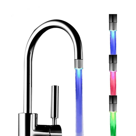 Advanced LED Water Faucet Aerator: 3 Color Lights, Temperature-Sensitive Illumination - Ideal for Kitchen & Bathroom - Home Fads