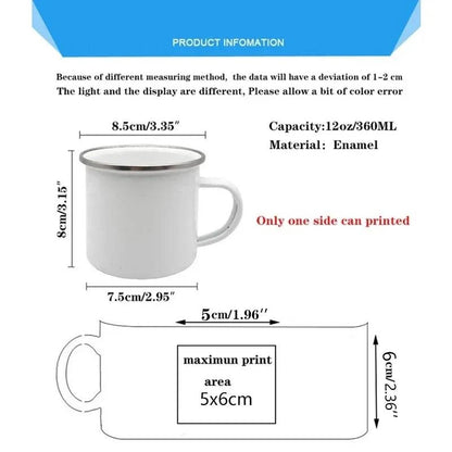 Premium Enamel Coffee Mug with Humorous Design - Perfect Gift Choice for Father's Day - Home Fads