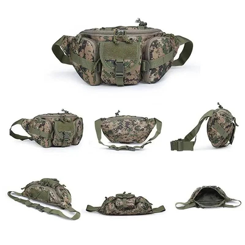 Premium Outdoor Waterproof Waist Bag - Camouflage Gear Pack for Men's Hunting, Hiking, and Climbing - Home Fads