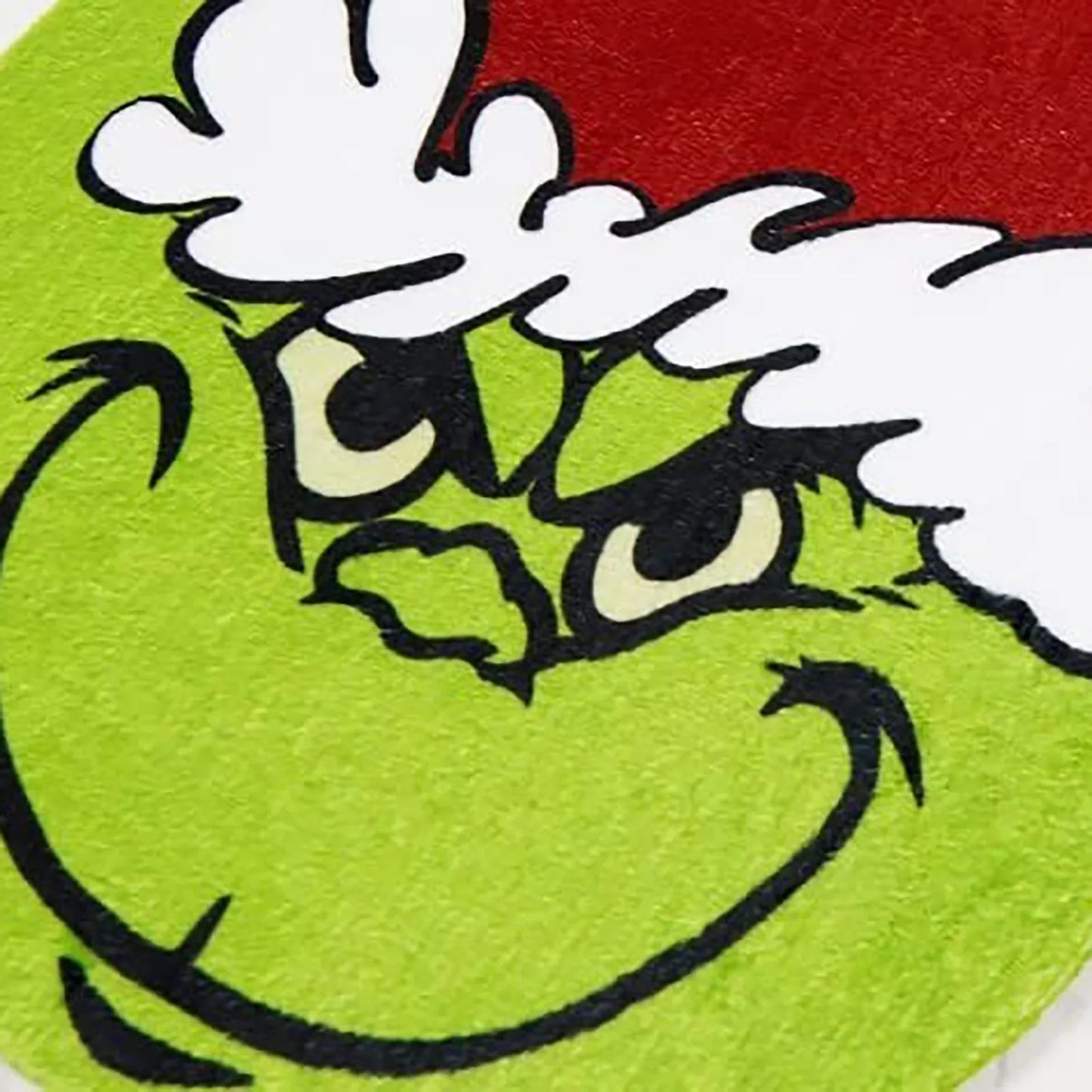 4-Piece Grinch-Themed Bathroom Set – Toilet Seat Cover, Tank Cover, U-Shaped Rug, and Foot Pad for Festive Bathroom Decor