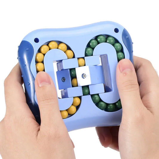 Rotating Bean Fidget Puzzle – Geometric Fingertip Toy for Cognitive Development, Stress Relief & Focus – Educational Game for Kids & Adults