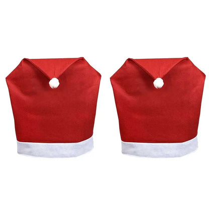 Housses de chaise en forme de chapeau de fête – Ensemble de housses de chaise décoratives (1 à 10 pièces) pour la décoration intérieure saisonnière et les cadeaux