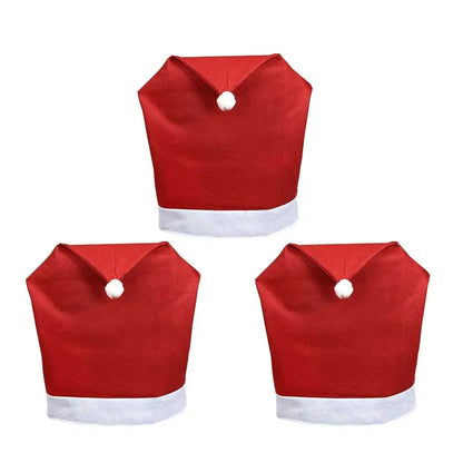 Housses de chaise en forme de chapeau de fête – Ensemble de housses de chaise décoratives (1 à 10 pièces) pour la décoration intérieure saisonnière et les cadeaux