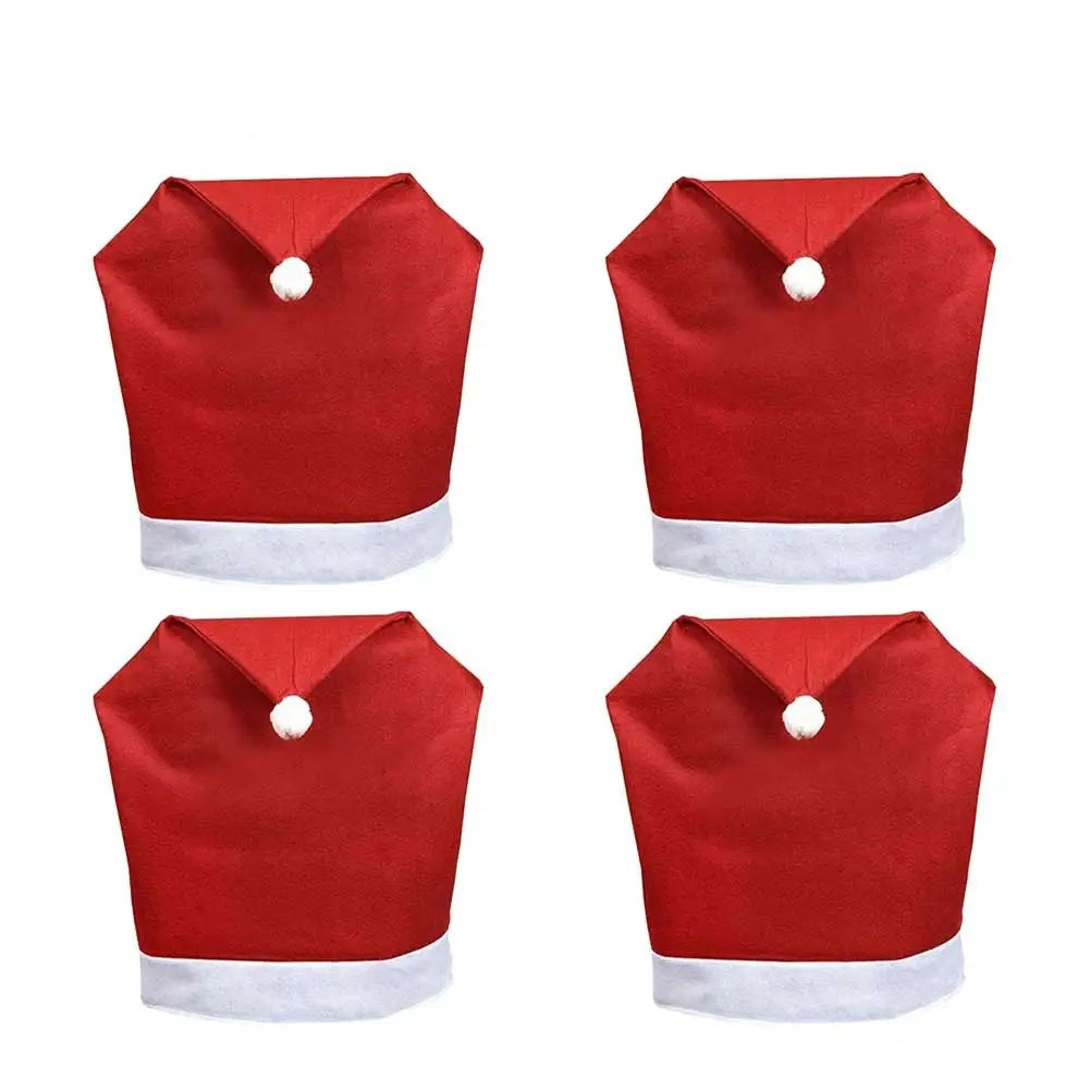 Housses de chaise en forme de chapeau de fête – Ensemble de housses de chaise décoratives (1 à 10 pièces) pour la décoration intérieure saisonnière et les cadeaux