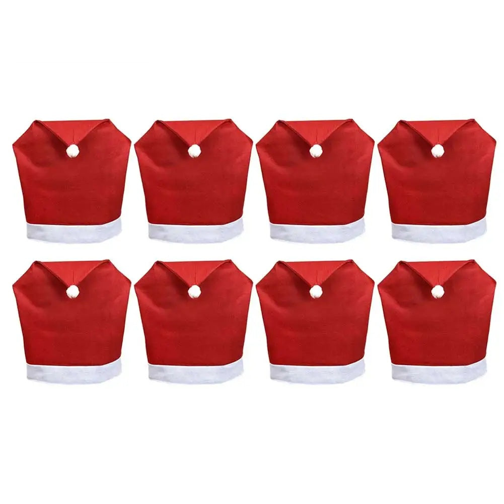 Housses de chaise en forme de chapeau de fête – Ensemble de housses de chaise décoratives (1 à 10 pièces) pour la décoration intérieure saisonnière et les cadeaux