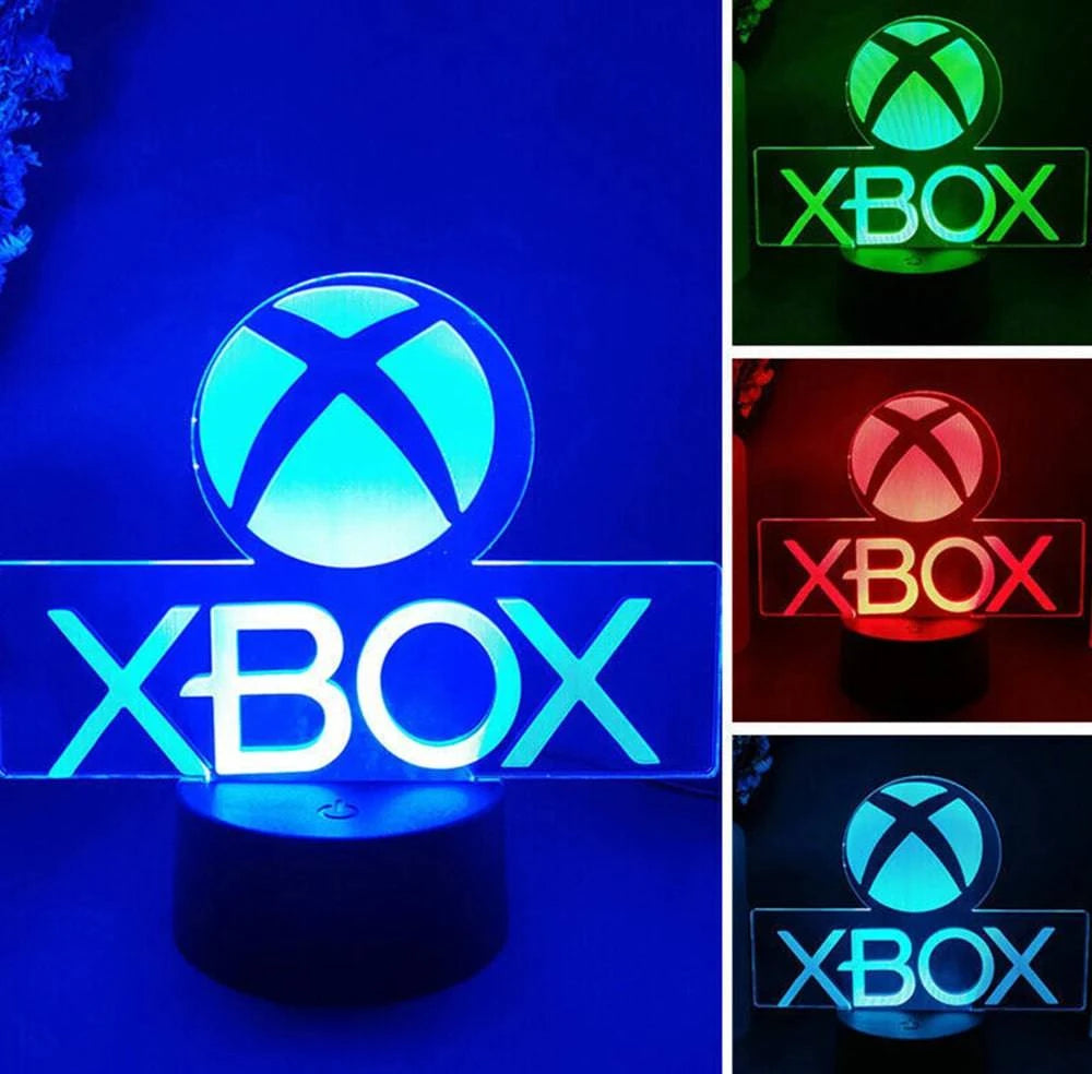 3D Illusion LED Gaming RGB Lamp - USB Powered Night Lights for Gaming Room - Children's Bedroom Lamp - Home Fads