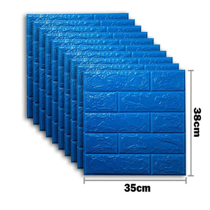 Self-Adhesive 3D Brick Wallpaper Set: Versatile Home Decor Wall Sticker Panels for Kitchen, Bedroom, Office, and Living Room - 25pcs Pack - Home Fads 