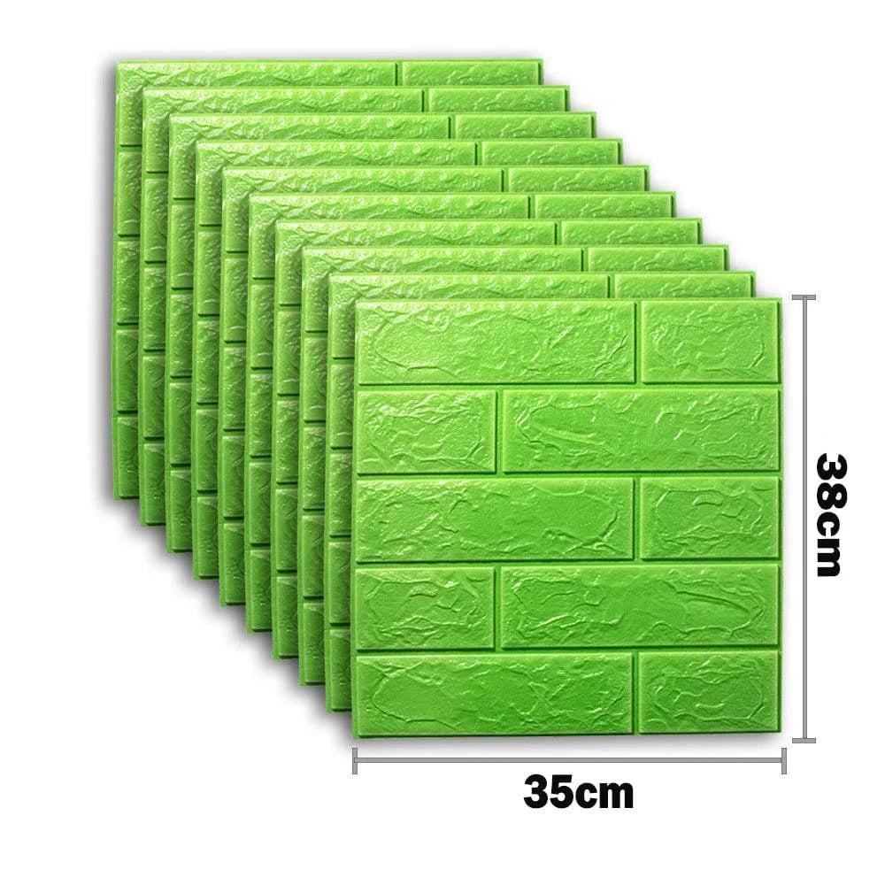 Self-Adhesive 3D Brick Wallpaper Set: Versatile Home Decor Wall Sticker Panels for Kitchen, Bedroom, Office, and Living Room - 25pcs Pack - Home Fads 
