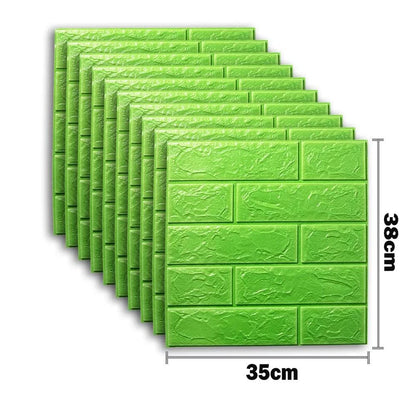Self-Adhesive 3D Brick Wallpaper Set: Versatile Home Decor Wall Sticker Panels for Kitchen, Bedroom, Office, and Living Room - 25pcs Pack - Home Fads 