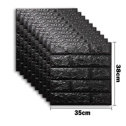 Self-Adhesive 3D Brick Wallpaper Set: Versatile Home Decor Wall Sticker Panels for Kitchen, Bedroom, Office, and Living Room - 25pcs Pack - Home Fads 