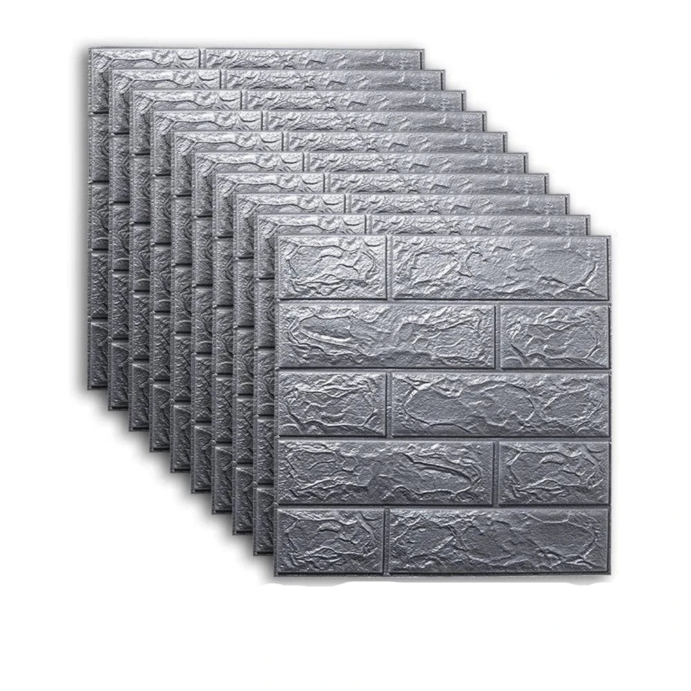 Self-Adhesive 3D Brick Wallpaper Set: Versatile Home Decor Wall Sticker Panels for Kitchen, Bedroom, Office, and Living Room - 25pcs Pack - Home Fads 