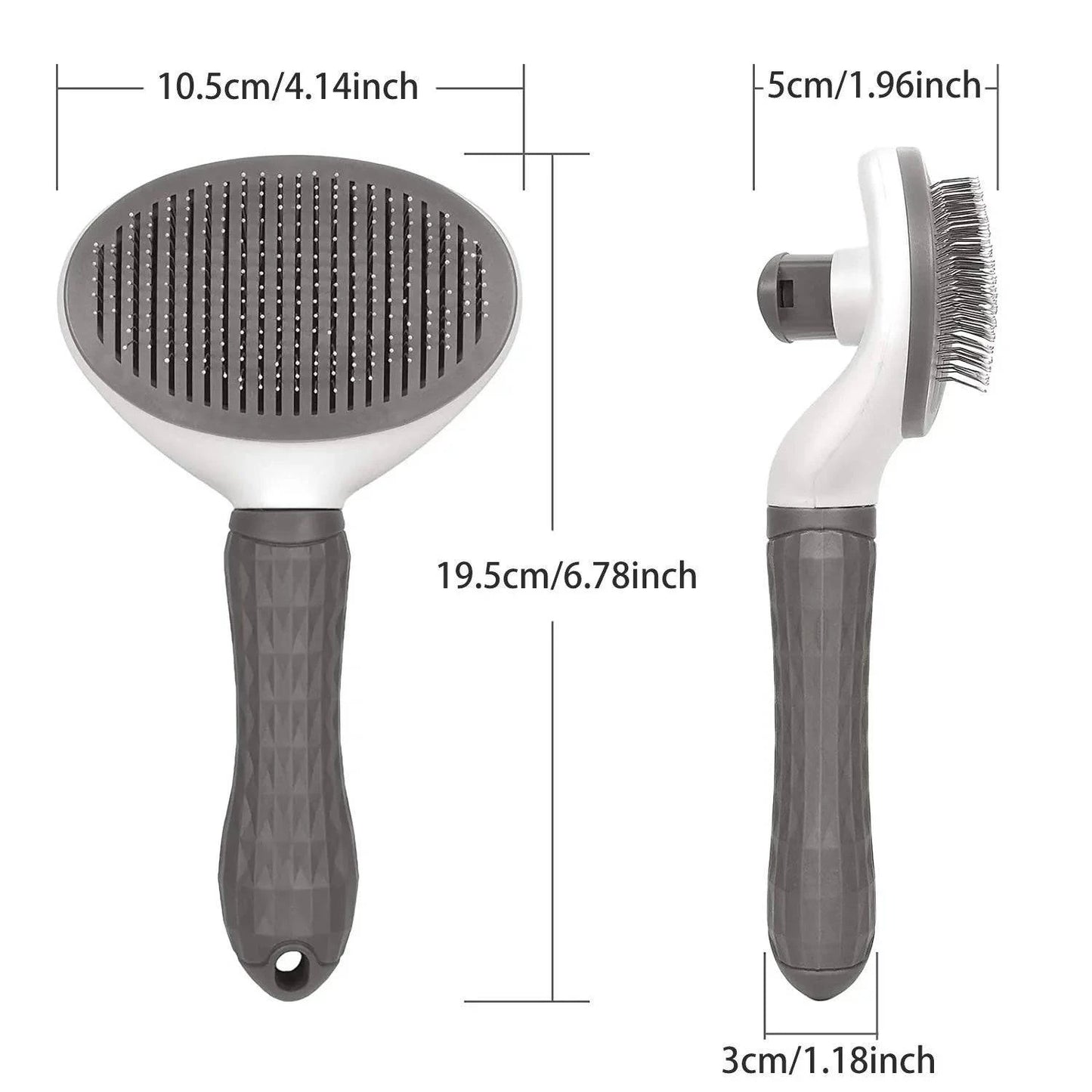 Self-Cleaning Pet Hair Remover Brush for Dogs and Cats - Stainless Steel Grooming Tool - Home Fads 