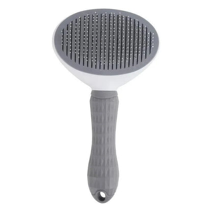 Self-Cleaning Pet Hair Remover Brush for Dogs and Cats - Stainless Steel Grooming Tool - Home Fads 