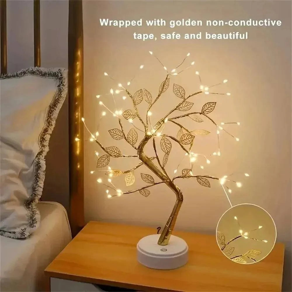 Adjustable Touch Switch Tree USB Table Lamp: Enchanting Glow, Ideal for Christmas Decoration, Bedroom, Living Room, Office - Perfect Gift - Home Fads