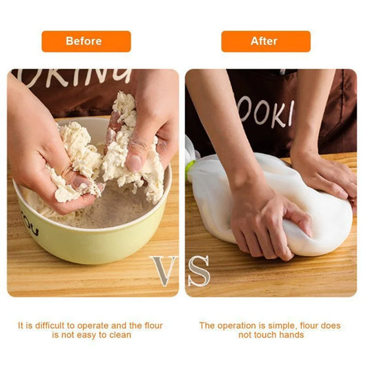 Silicone Dough Kneading Bag – Food-Grade, Non-Stick, Multipurpose for Baking, Marinating, and Food Storage - Home Fads 