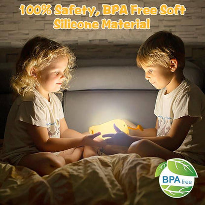 Silicone Duck LED Night Light - Rechargeable Lamp for Children's Bedside, Home Decor, and Birthday Gift - Home Fads 