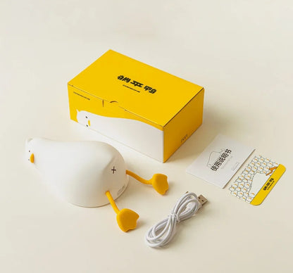 Silicone Duck LED Night Light - Rechargeable Lamp for Children's Bedside, Home Decor, and Birthday Gift - Home Fads 