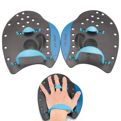 Silicone Swim Training Hand Paddles – Adjustable Resistance Paddles for Improved Swimming Technique and Strength – 3 Sizes for Kids and Adults - Home Fads 