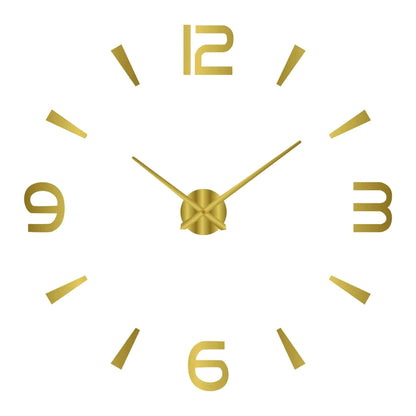 Simple 16 Inch Wall Clock - DIY Acrylic Mirror Stickers - Minimalist Design - Home Fads 