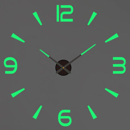 Simple 16 Inch Wall Clock - DIY Acrylic Mirror Stickers - Minimalist Design - Home Fads 