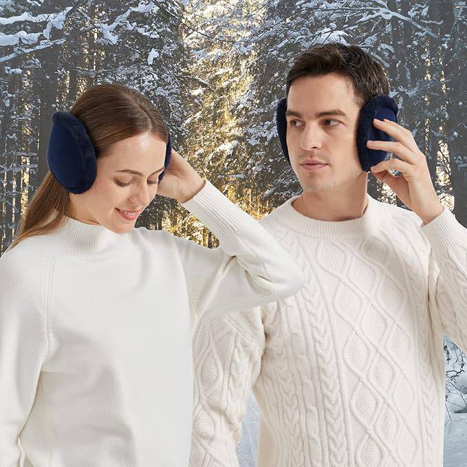 Soft Windproof Cashmere Earmuffs - Winter Ear Warmers for Men and Women - Home Fads 