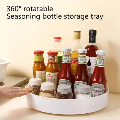 Space-Saving Revolutionary 360-Degree Rotating Cabinet Organizer: Multi-Purpose Storage Solution for Kitchen, Bathroom, and Cosmetic Essentials - Home Fads 