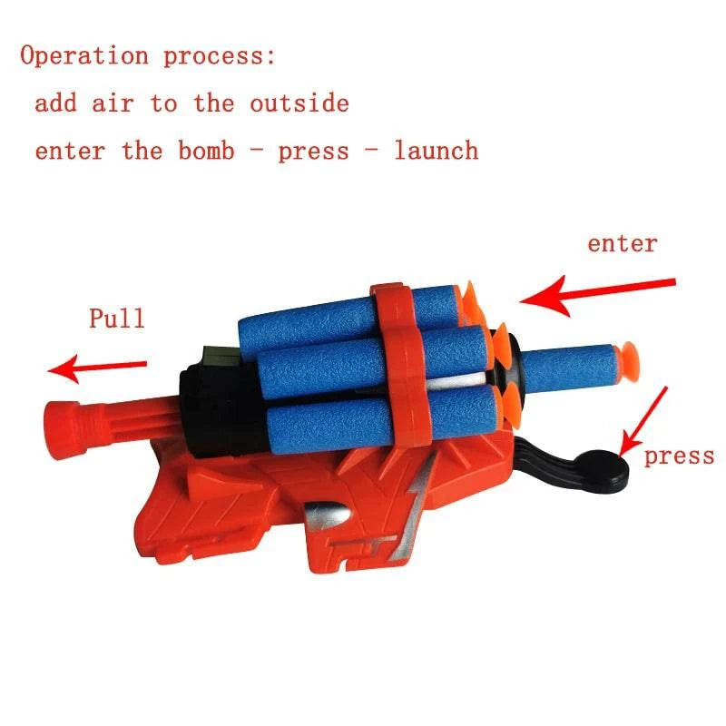 Spiderman Figure Toy & Cosplay Glove Launcher Set for Kids - Hero Wrist Launcher, Plastic Model - Home Fads 
