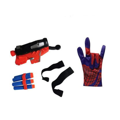 Spiderman Figure Toy & Cosplay Glove Launcher Set for Kids - Hero Wrist Launcher, Plastic Model - Home Fads 