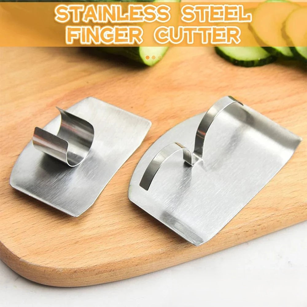 Stainless Steel Finger Guard - Anti-cut Finger Protector for Safe Vegetable Cutting - Kitchen Tool - Home Fads 