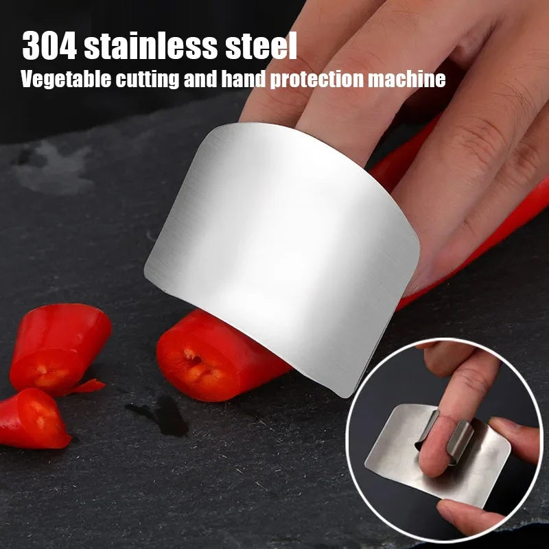 Stainless Steel Finger Guard - Anti-cut Finger Protector for Safe Vegetable Cutting - Kitchen Tool - Home Fads 